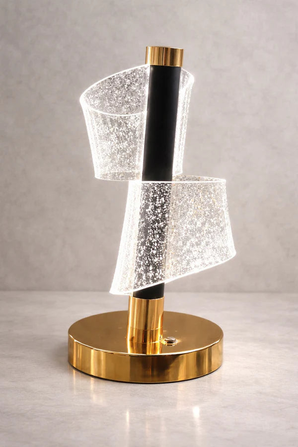 Luxury Crystal LED Table Lamp | Modern Bedside & Living Room Light