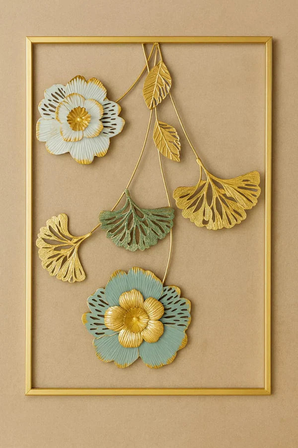 3D Metal Flower Wall Art Frame