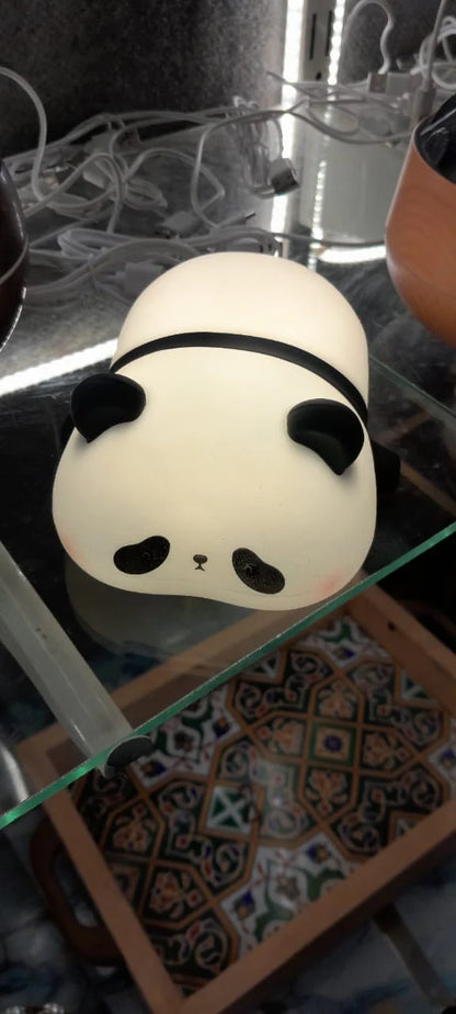 Cute Panda Silicone Night Light for Kids | Soft Squishy LED Mood Lamp